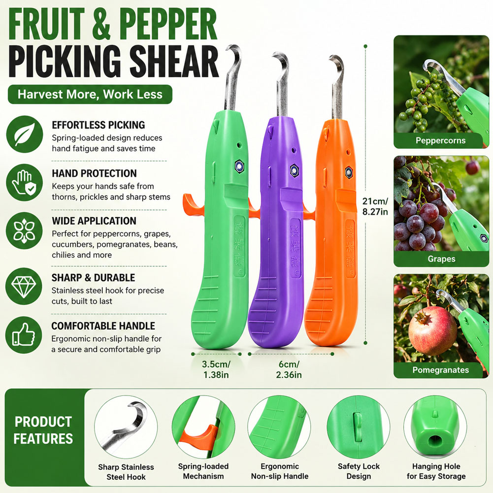 Gardening Tools Vegetables - Herramienta multifuncional de poda y recolección
