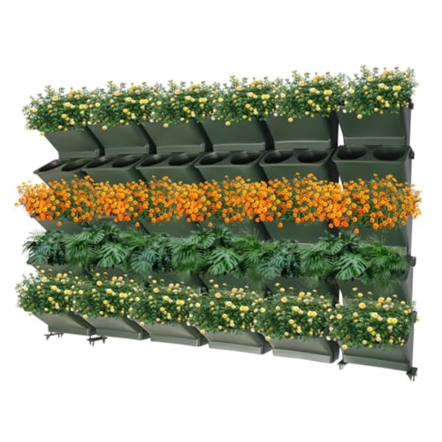 Self-Watering Planter - Jardinera vertical para balcón y jardín,