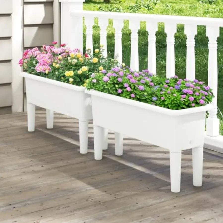Juego de 2 jardineras elevadas - Self-Watering Planter reseña y precio
