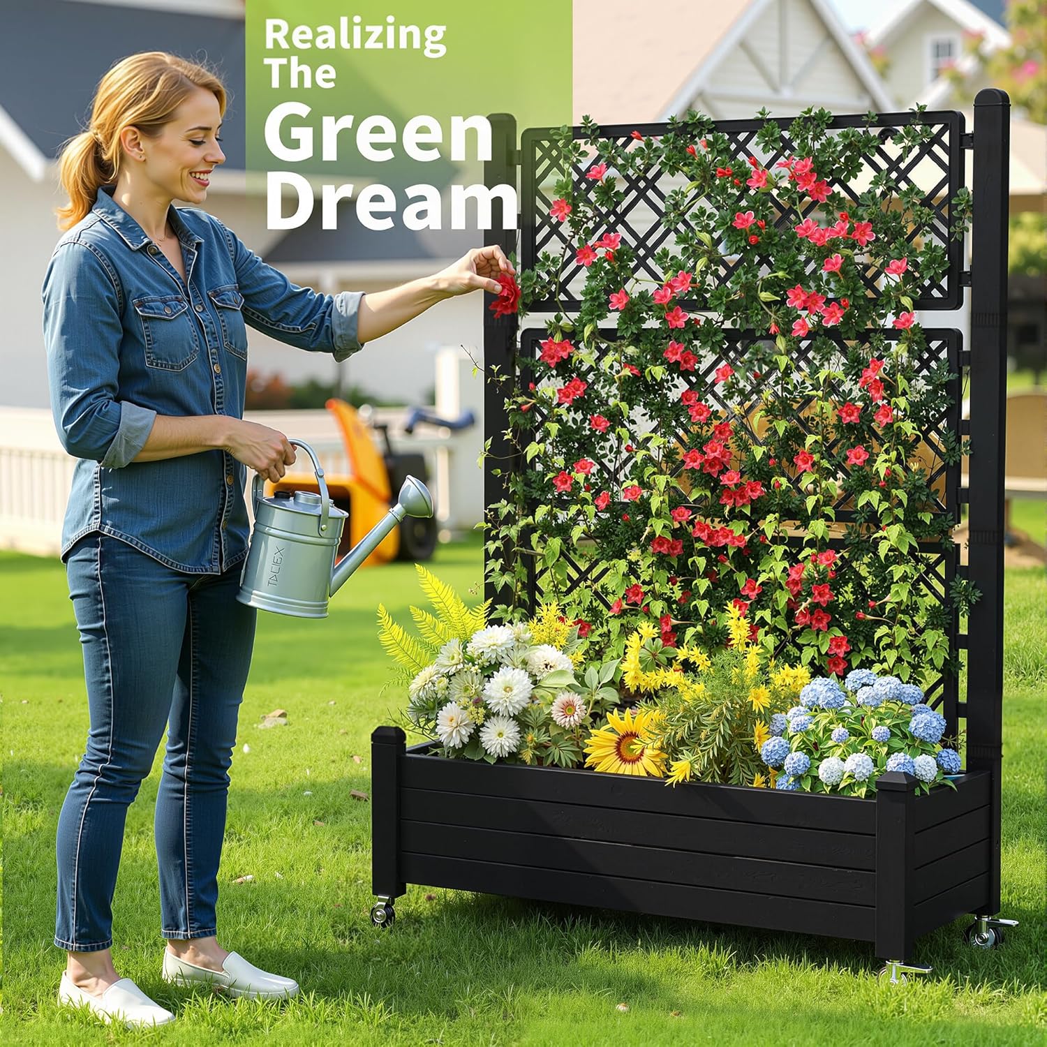 Jardinera Elevada con Enrejado - Self-Watering Planter reseña y precio