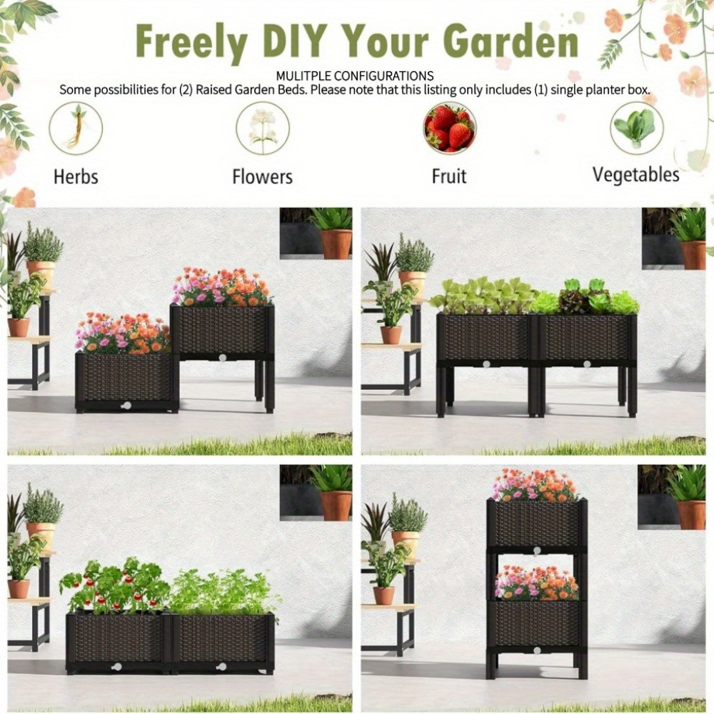 Jardinera Elevada para Jardín, - Self-Watering Planter reseña y precio