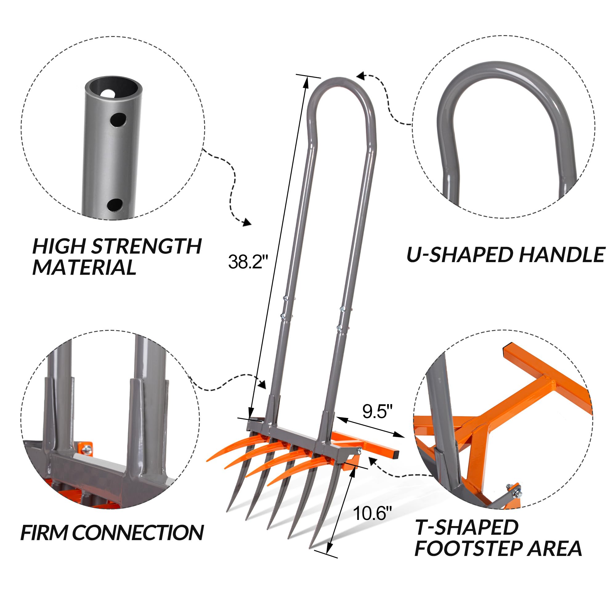 Horquilla Ancha de Alta Resist - Spade Digging Fork reseña y precio